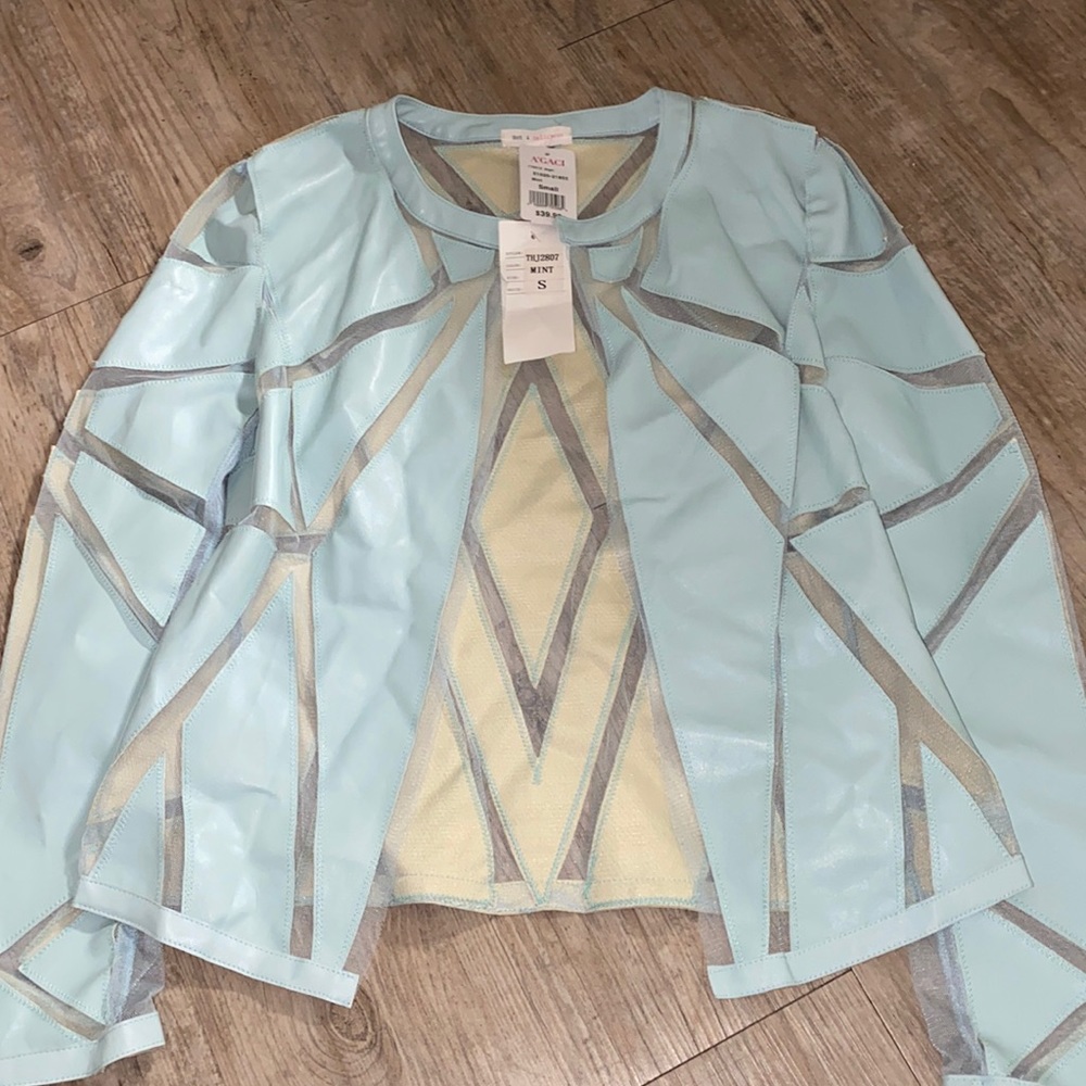 Mint green jacket